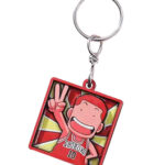 Custom 3d with colorful printing keychain