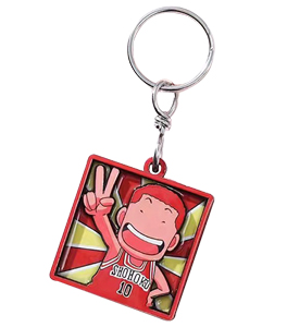 Custom 3d with colorful printing keychain